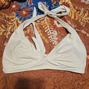 Athleta Butterfly Series White Bikini Top With Padding